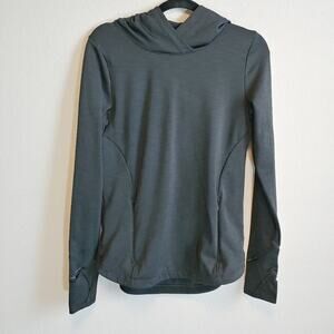Athleta Women's Black Thumb Holes Hoodie Sz XS